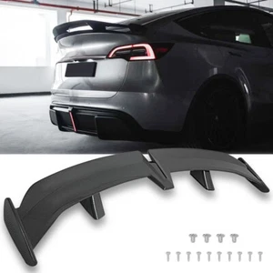 54" Carbon Fiber Rear Trunk Spoiler Racing Wing PRO Style For Tesla Model 3/S/Y - Picture 1 of 12