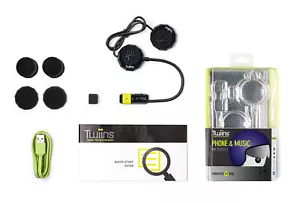 Twiins HF 2.0 Bluetooth Casco de Motocicleta Auriculares de Comunicación (Altavoz Doble) - Imagen 1 de 6
