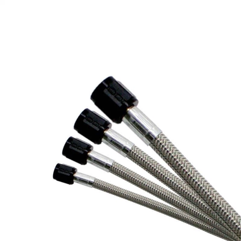 Manguera trenzada de acero inoxidable Nitrous Express 6AN 12 pulgadas - negra Foto 1 de 4