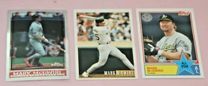 MARK MCGWIRE (3) 2018 TOPPS ANNIV #83AS58 1998 TOPPS CHROME#325 1993 BOWMAN #161 - Picture 1 of 1