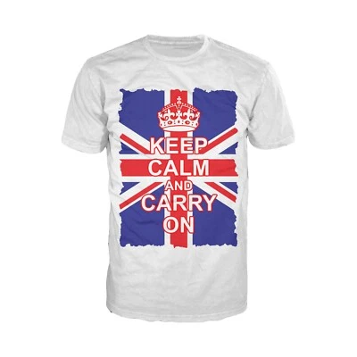 London Calling Keep Calm Union Jack Mens T-Shirt UK Casual Shirt Birthday Gift - Image 1 of 4
