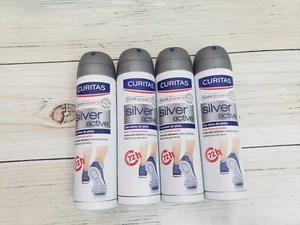 Curitas 4er Pack Antimykotikum Fußpilz Antitranspirant Silber Aktiv 5,07 Oz - Bild 1 von 3