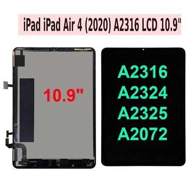 iPad Air 4 (2020) 10,9" A2324 A2316 A2072 LCD Display Touchscreen Digitizer - Bild 1 von 2