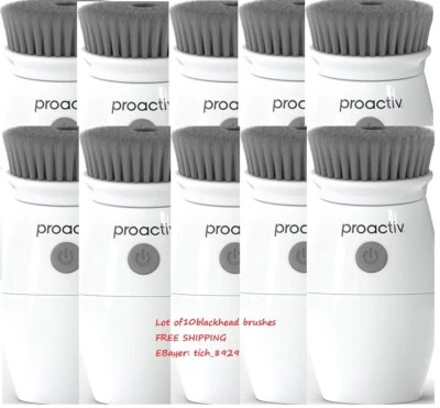 LOTE de 10 Cepillo de Limpieza de Poros Proactiv Cepillo con Infusión de Carbón Rotación 360 Foto 1 de 4