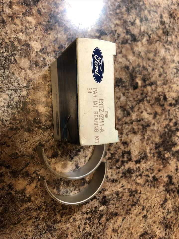 Nuevo de Lote Antiguo Genuino Ford OE E3TZ-6211-A Motor ¡Par de Cojinetes de Varilla de Conexión! F+S! Foto 1 de 4