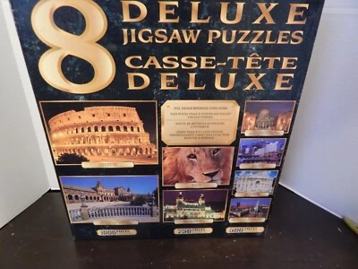 NIB 8 Deluxe Jigsaw Puzzles - Full Size Deluxe Puzzles - 5500 Pieces - Image 1 of 4