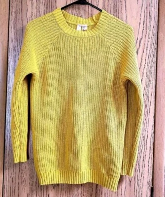 Suéter pescador malha shaker com nervuras Forever 21 Chartreuse 100% algodão médio  - Imagem 1 de 4