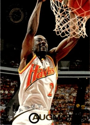 1994-95 Stadium Club Basketball Card Stacey Augmon Atlanta Hawks #342 - Image 1 of 2