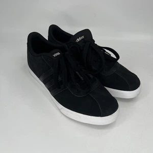 adidas Neo womens black skate/tennis/walking shoes size 7.5 - Picture 1 of 8