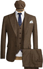 Mens 3 piece suit - Bespoke Made-to-Measure - Tweed Herringbone - Peaky Blinders