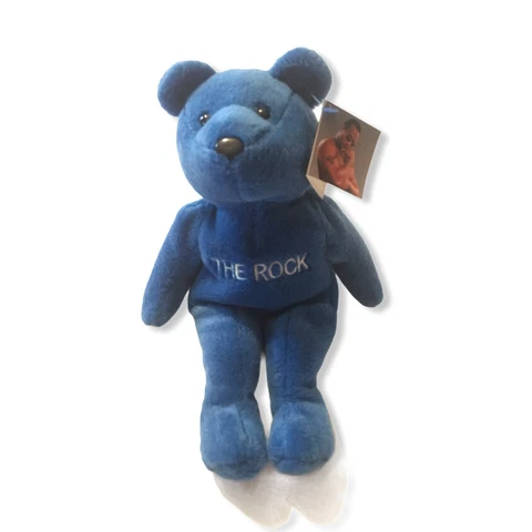 WWF Attitude Beanie Bears The Rock 1999 Vintage "Smell what The Rock is cooking" Cover