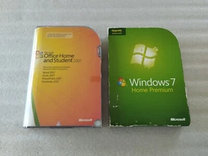 Microsoft Office 2007 Home and Student + Windows 7 Home Premium CD PC DVD Box - Bild 1 von 3