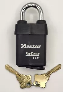 Master 6621WO Padlock W/ Schlage Primus High Security Cylinder, Comes W/2 Keys - Picture 1 of 4