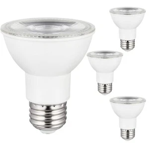 4Pack PAR20 LED Long Neck Spotlight Bulbs, 6 Watts (50W), 2700K, E26 - Picture 1 of 1