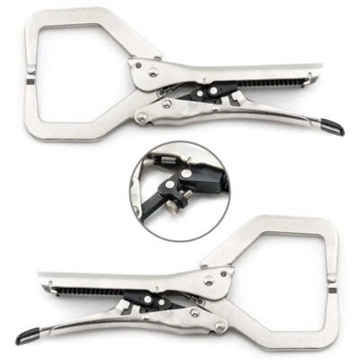 2-Pack 7" Automatic C-Clamp Self-Adjusting Quick Release Mole Grip Locking Plier - Image 1 of 4