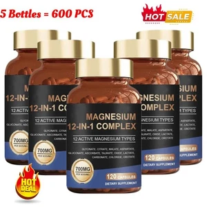Magnesium\ 12 in 1 Complex - Magnesium Glycinate, Citrate, Malate, LThreonate- - Picture 1 of 17