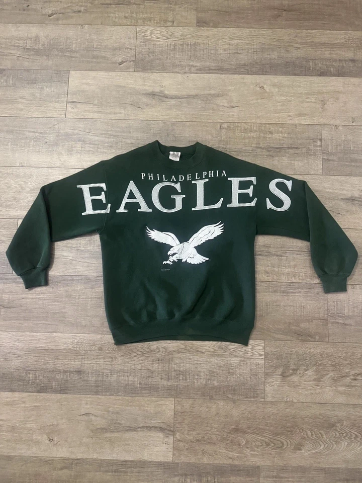 Vintage Philadelphia Eagles Clif Engle Spellout Sweatshirt Pullover Size Small - Image 1 of 4