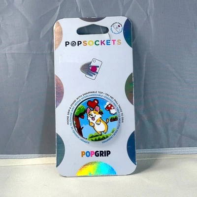 POPSOCKETS Pop Grip Pop Socket Corgi, Stand with Swappable Top NEW - Image 1 of 2