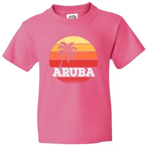 Inktastic Aruba Vacation Youth T-Shirt Island Travel Clothing Tee Kids Children - Picture 1 of 9