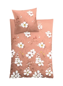 Kleine Wolke Bettwäsche SIENNA Mako-Satin BL 155x220 cm orange Bettbezug - Bild 1 von 1
