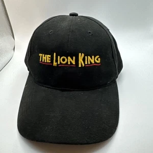 Cappello Vintage Disney Il Re Leone Promo Snapback Nero Anni 90 Broadway Spell Out VIP - Foto 1 di 4