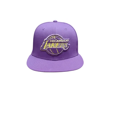 Los Angeles Lakers Hat Cap Fitted Mens 7 Purple NBA Basketball 59FIFTY New Era - Image 1 of 4