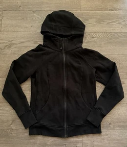 Lululemon Scuba Hoodie Damen 10 Baumwollfleece schwarz - Bild 1 von 6