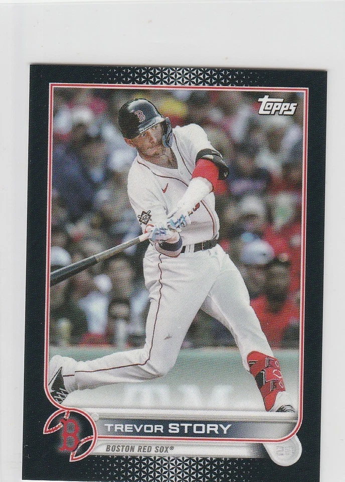 2022 Topps Mini Black Parallel  Trevor Story #US22 Boston Red Sox - Image 1 of 1