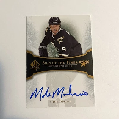 2007-08 SP Authentic Sign of the Time Autograph MIKE MODANO #ST-MO Auto Stars - Image 1 of 4
