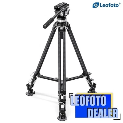 OPEN Leofoto LVC-253C+BV-15 Twin Leg Video Tripod with Fluid Head - Image 1 of 4
