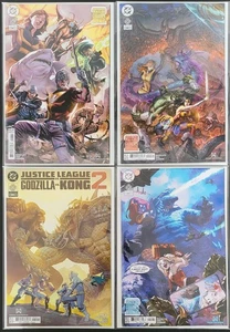 Justice League vs Godzilla vs Kong Vol. 2 #2, Lot, 4 Covers, NM/Better - Picture 1 of 5