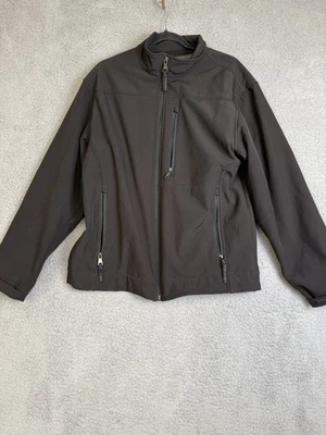 Weatherproof Jacket Mens Medium Black Soft Shell Full Zip Outdoor Pockets Fleece - Image 1 of 4