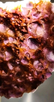 Rare Amethyst Lapidary Cabbing Slab - Beautiful With Great Geometric Pattern 61g - Image 1 of 4