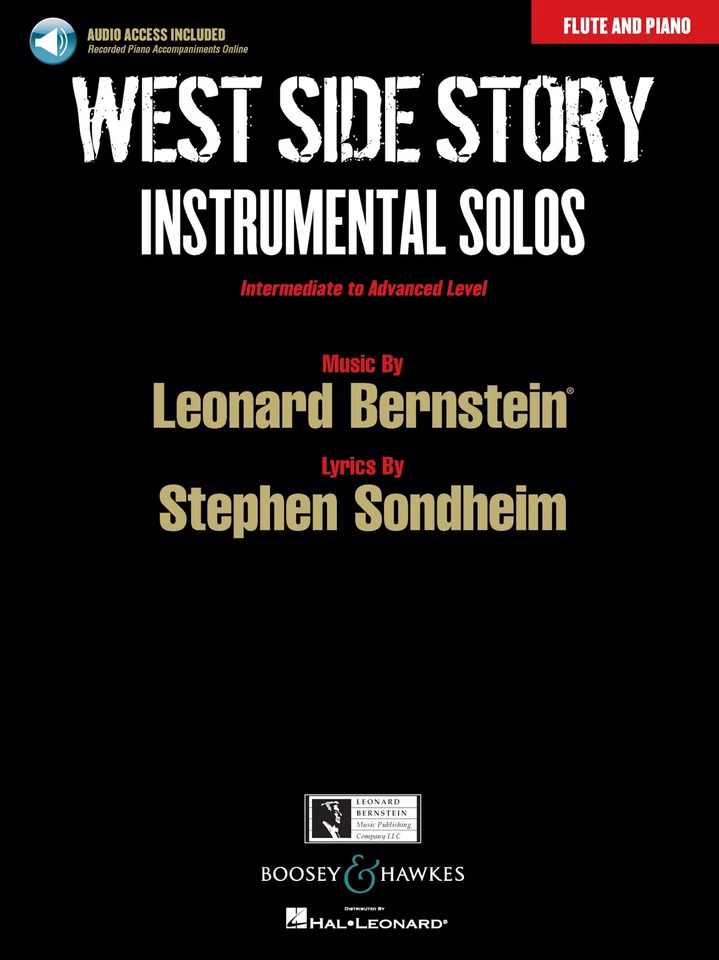 West Side Story Instrumental Solos for Flute Sheet Music Book & Play-Along Audio - Image 1 of 1