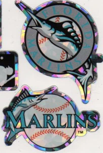 Florida Marlins Logo Hologram MLB Sticker - Picture 1 of 1