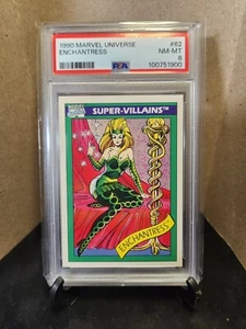 1990 Marvel Universe ENCHANTRESS #62 - PSA 8 NM-MT- New Slab - Picture 1 of 2