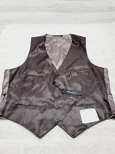 Kenneth Cole New York Vest Mens Large Med Brown Suit Business Formal Dress NWT - Picture 1 of 6