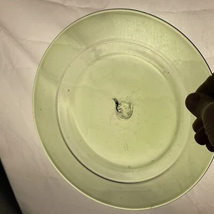 Mundgeblasener Glas Speiseteller 8,5" Vintage Grün - Bild 1 von 12