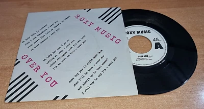 ROXY MUSIC Over you BRYAN FERRY 7" SPAIN SINGLE VINYL RAREST PHIL MANZANERA 1980 - Image 1 of 3