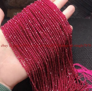Lots 2mm Natural Stone Quality Spinel 17 Color Round Shape Faceted Beads 15" AAA - Picture 1 of 29