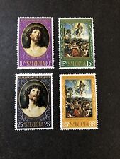 St. Lucia Stamp Easter Set Scott # 245-248 Never Hinged Unused