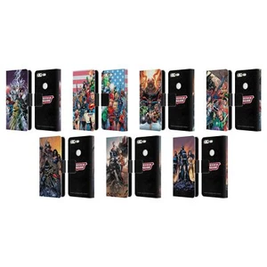 JUSTICE LEAGUE DC COMICS COMIC BOOK COVERS LEATHER BOOK CASE FOR GOOGLE PHONES - Picture 1 of 13
