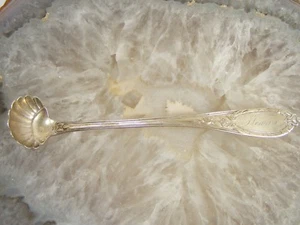 Sterling Silver Hotchkiss & Schreuder Small Ladle Scalloped Sugar Serving Spoon  - Picture 1 of 8