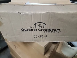 Protector de viento redondo de vidrio templado The Outdoor GreatRoom Company GG-25-R, 25 pulgadas - Imagen 1 de 2