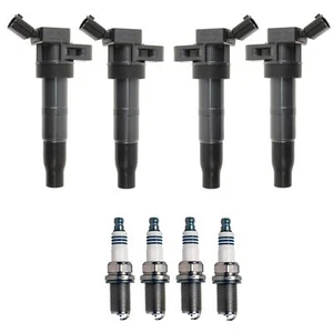 Denso 4 Ignition Coils 4 IridiumPower Spark Plugs .044 Kit For Genesis Coupe 2.0 - Picture 1 of 1