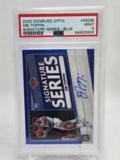 2020 Donruss Optic Obi Toppin /25 Signature Series BLUE PSA 9
