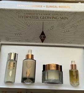 CHARLOTTE TILBURY 4 MAGIC STEPS TO HYDRATED, GLOWING SKIN CARE KIT RRP £120 NEW - Picture 1 of 10