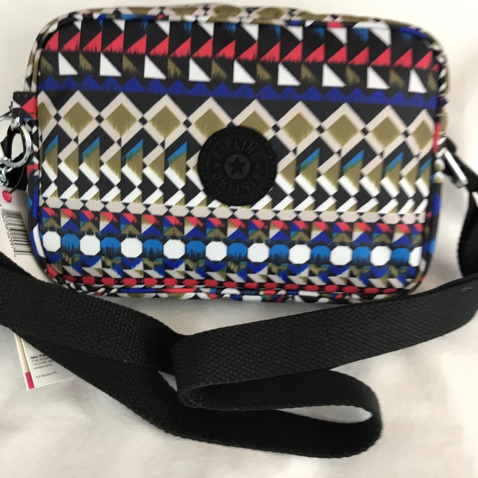Kipling Dee Crossbody Nordic Journey Multi Color Shoulder Hand Bag Purse Monkey - Image 1 of 1
