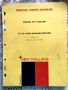 New Holland Model 277 Baler PTO and Engine Driven Service Parts Catalog 4-70 - Picture 1 of 1