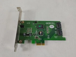 SIIG SC-SAER12-S2 SATA II PCI Express x1 Raid Controller Card 2 Port 300Mbps - Afbeelding 1 van 6